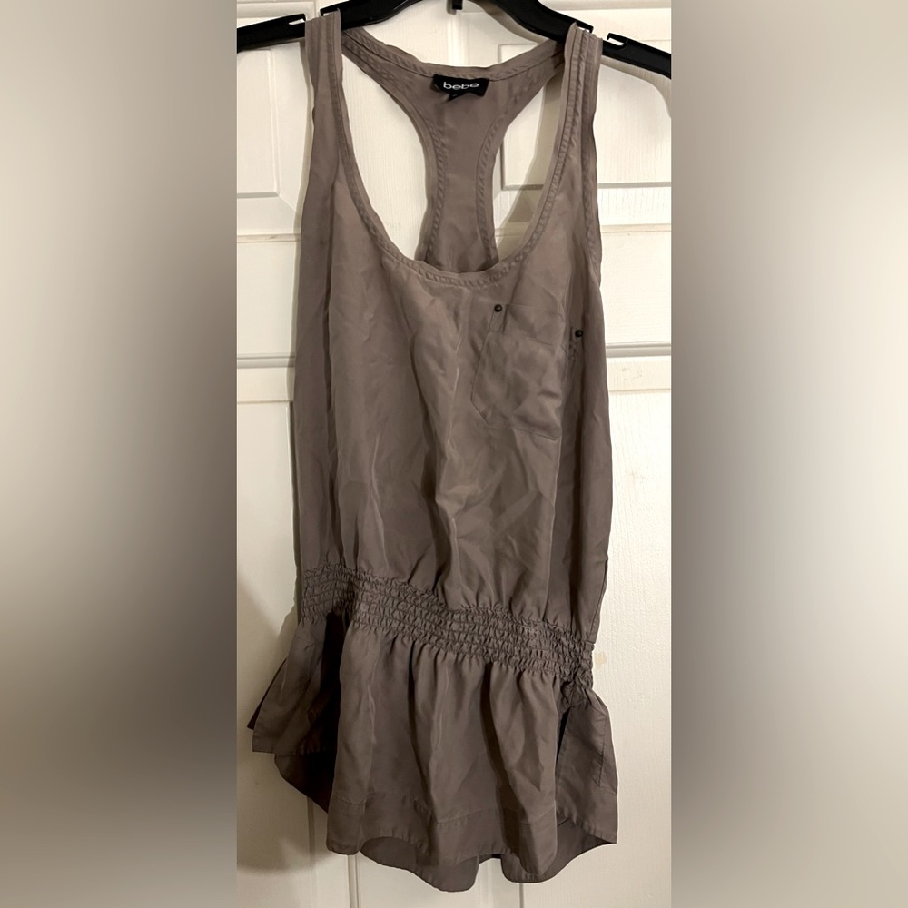 Silk racer back top